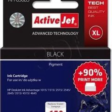 Activejet AH-650BS 650XL Deskjet ink advantage 1015, 1515,2515,2524,2645,3515,3545,4515,4645