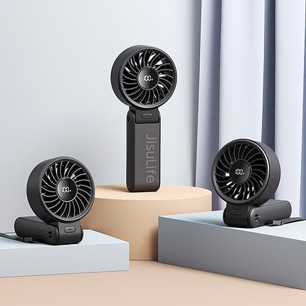 Jisulife Handheld Fan Life7 3600mAh Draagbare USB-ventilator - Zwart