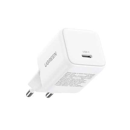 Ugreen Nexode N Series X512 20W GaN 1x USB-C wandlader - wit