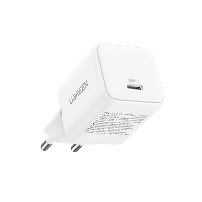 Ugreen Nexode N Series X512 20W GaN 1x USB-C wandlader - wit