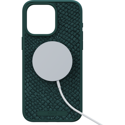 Njord Collections Case iPhone 15 Pro Max - Zalm Leder - Green