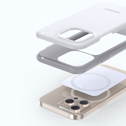 Choetech MFM anti-val hoesje, speciaal ontworpen voor MagSafe, voor iPhone 13 Pro, wit (PC0113-MFM-WH)