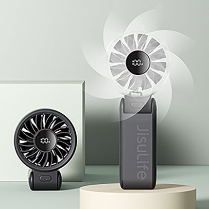 Jisulife Handheld Fan Life7 3600mAh Draagbare USB-ventilator - Zwart