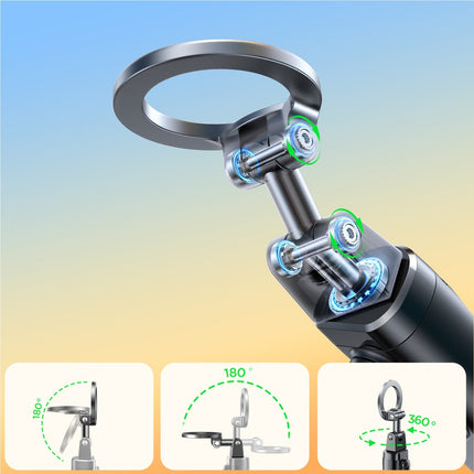 Joyroom JR-ZS509 MagSafe-compatibele selfiestick met Bluetooth - Zwart