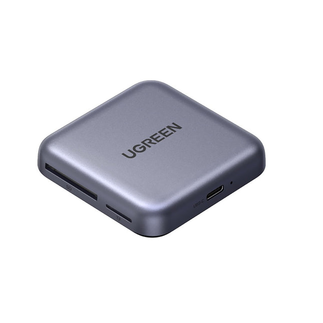 Ugreen magnetische geheugenkaartlezer + 100W PD 3-in-1 oplader - Grijs