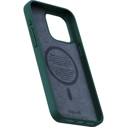 Njord Collections Case iPhone 15 Pro Max - Zalm Leder - Green