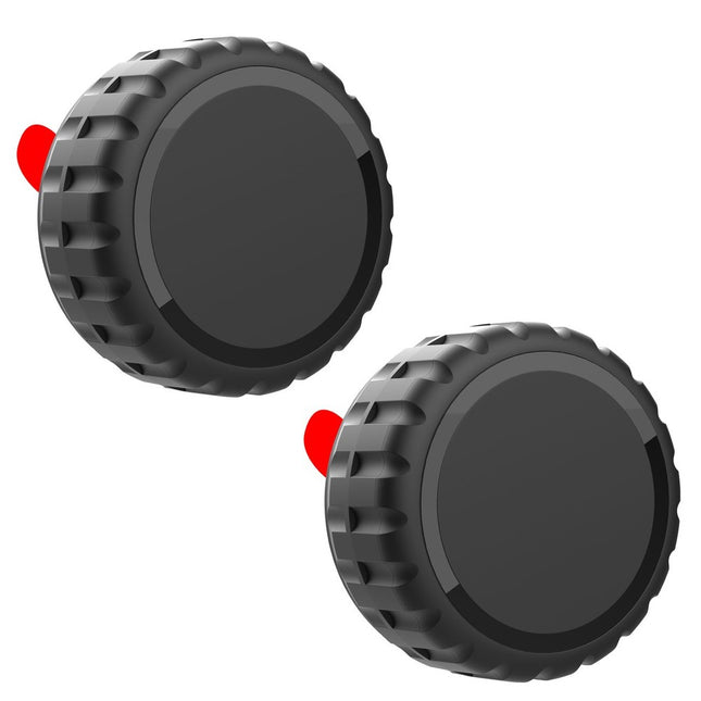 Apple AirTag hoesje, schroefbaar, waterdicht, zelfklevend - zwart - 2 stuks