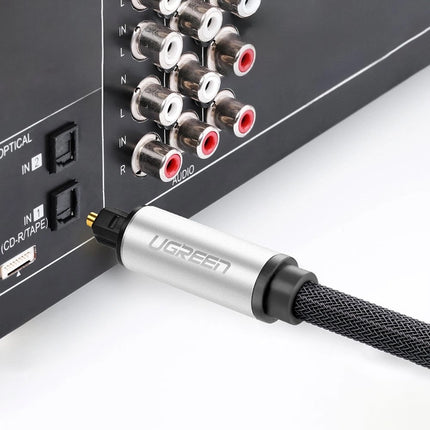 Ugreen AV108 10540 optische Toslink/SPDIF-kabel 2 m - grijs