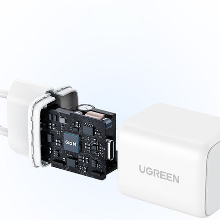 Ugreen Nexode N Series X512 20W GaN 1x USB-C wandlader - wit