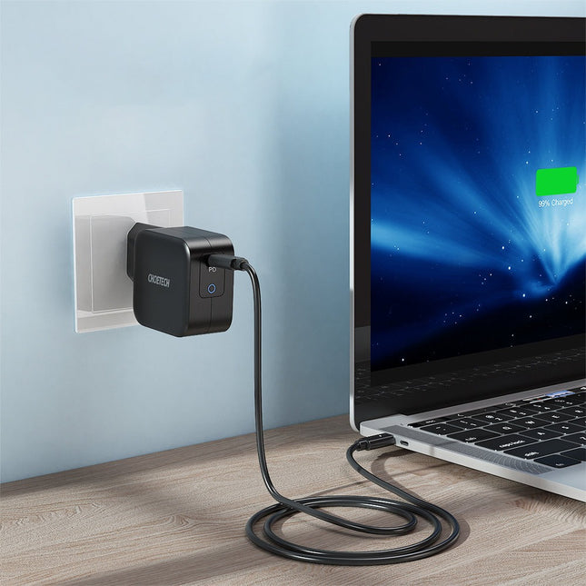 Choetech GaN USB Type C wandlader 61W Power Delivery zwart (Q6006)