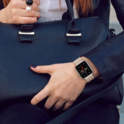 Tech-Protect MilaneseBand voor Apple Watch 4 / 5 / 6 / 7 / 8 / 9 / SE / Ultra 1 / 2 (42/44/45/49 mm) - Zwart