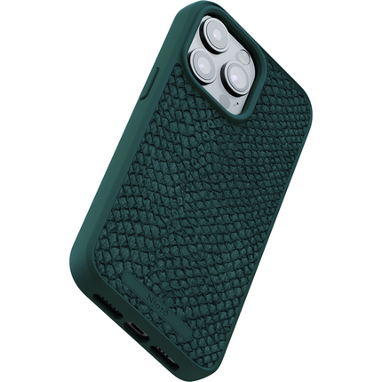 Njord Collections Case iPhone 15 Pro Max - Zalm Leder - Green