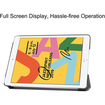 Just in Case iPad 2021 (9th Gen)/2020 (8th Gen)/iPad 2019 (7th Gen) - TriFold Smart Book Case - Grey