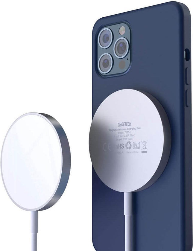 Choetech T517-F Draadloze magnetische MagSafe oplader - Geschikt voor Iphone - Vermogen: 15W - Qi-gecertificeerde Wireless Charger