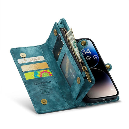 Caseme Case iPhone 15 Pro Max - Multifunctional Wallet - Blue
