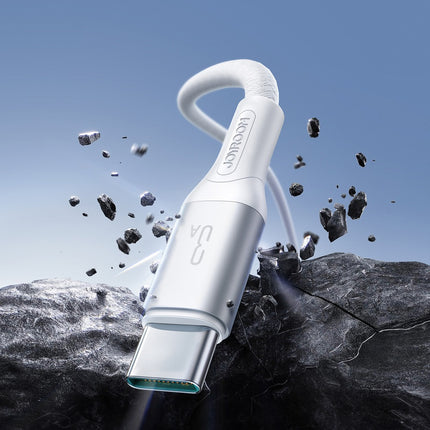 Joyroom S-A28 Flash Series 3A USB-A - USB-C-kabel 2 m - Wit