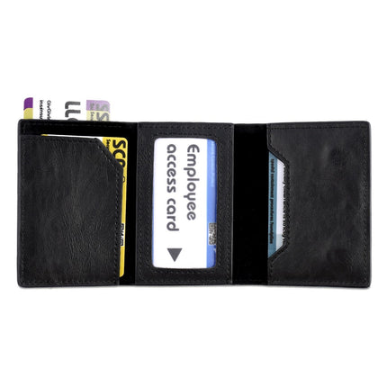 CM Luxe RFID Pop Up Mini Wallet Case - Airtag Holder - Zwart