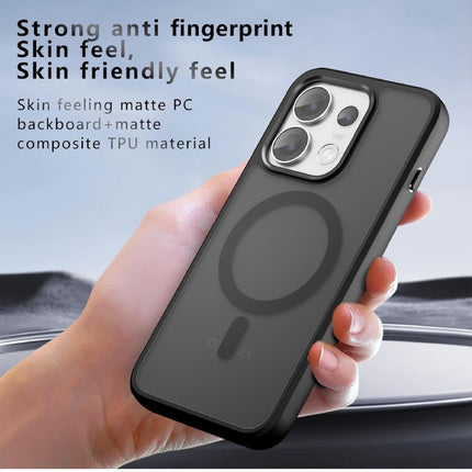 Oppo Reno 16 Pro/Reno 16 - Translucent Matte Skin MagSafe Armor Case - Zwart
