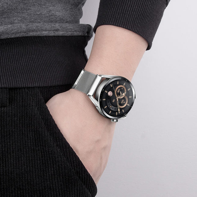 Hoco WH02 - Universal Milanese Watchband - 22mm - Zilver