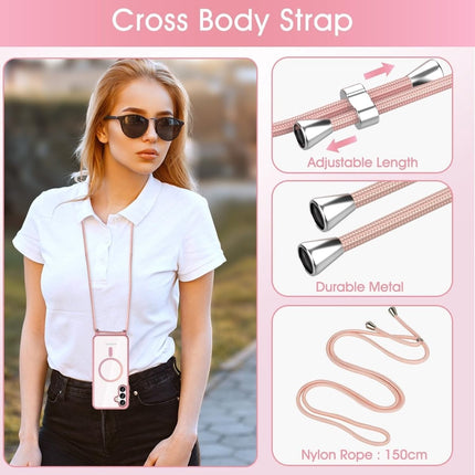 Samsung S25 FE - Magnetic Magsafe Koord Case - Rosegoud