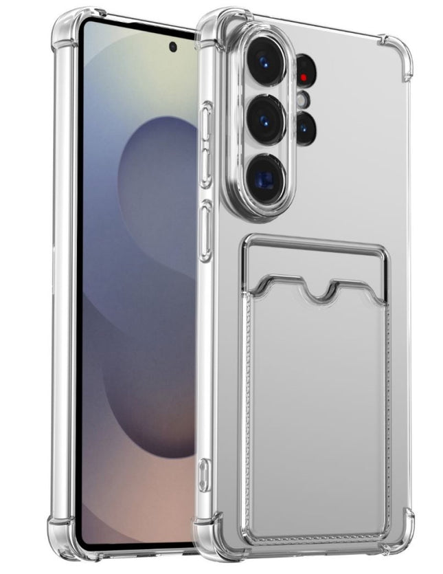 Samsung A27 - Flexibel Transparant Bumper Case With Cards