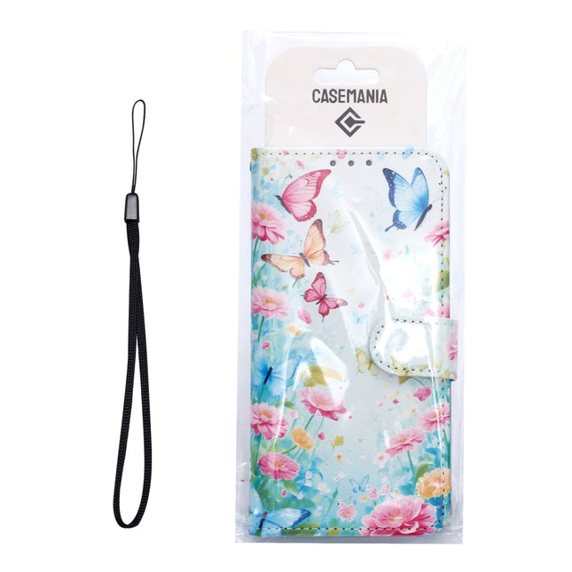 Samsung Galaxy A57 5G Hoesje Quality Bookcase - Multi Bloemen en Vlinders