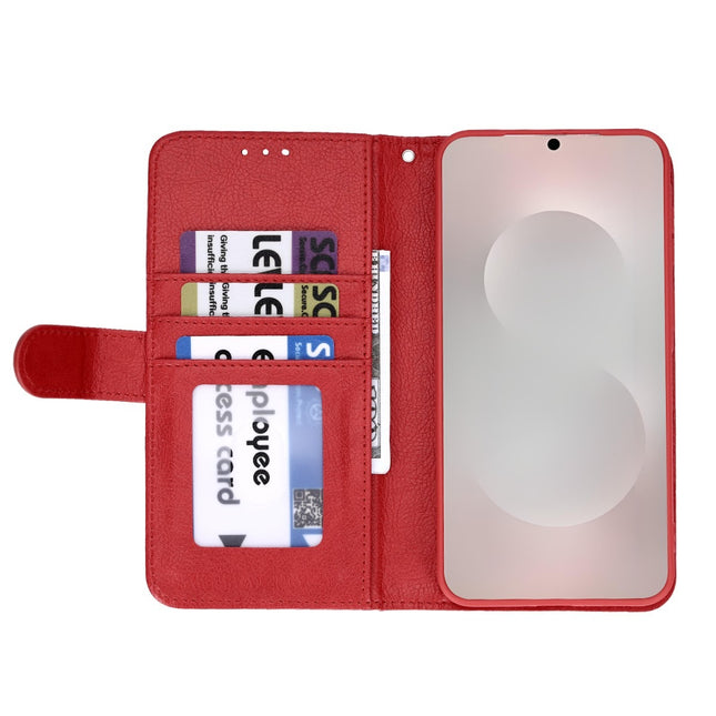 Bookcase hoesje geschikt voor Samsung Galaxy A53 - Rood - Kunstleer