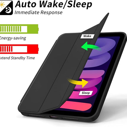 Silicone Smart Cover- iPad A16(2025)/iPad 2022 (10.9 inch 10e Generatie) - Zwart