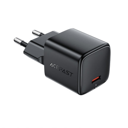 Acefast A117 GaN PD 20W USB-C wandlader oplader - Zwart