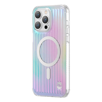 Kingxbar PQY Go Out Series magnetische hoes voor iPhone 14 Plus MagSafe laser kleur
