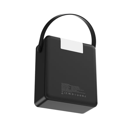 Powerbank 100.000 mAh 30W 4x USB-A en 1x USB-C met zaklamp - Zwart