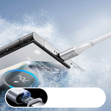 Joyroom S-A28 Flash Series 3A USB-A - USB-C-kabel 2 m - Wit