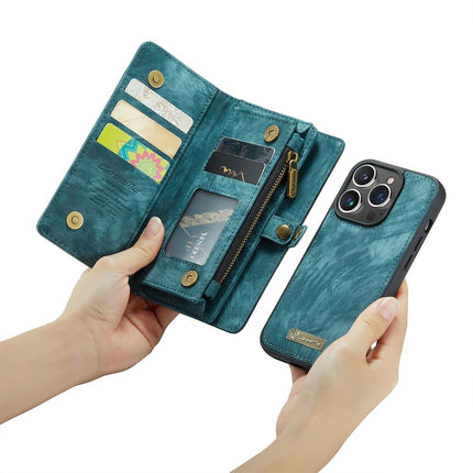 Caseme Case iPhone 15 Pro Max - Multifunctional Wallet - Blue