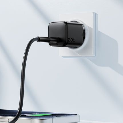 Acefast A117 GaN PD 20W USB-C wandlader oplader - Zwart