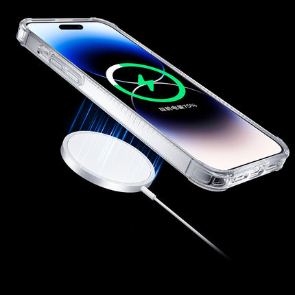 Kingxbar PQY Go Out Series magnetische hoes voor iPhone 14 Plus MagSafe laser kleur