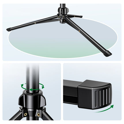 Ugreen LP680 selfiestick met standaard en Bluetooth-afstandsbediening 1,8 m - zwart