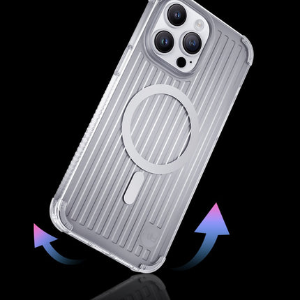 Kingxbar PQY Go Out Series magnetische hoes voor iPhone 14 Plus MagSafe laser kleur
