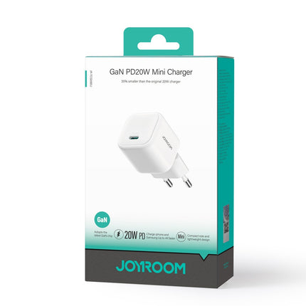 Joyroom JR-TCG08 GaN 20W Power Delivery wandlader - wit