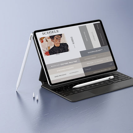 Joyroom JR-X9S Pro actieve stylus met 2 verwisselbare tips - wit