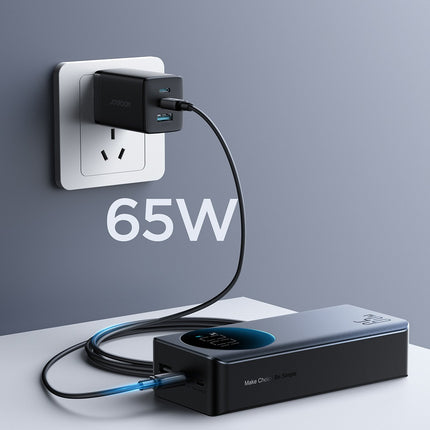 Joyroom JR-PBF05 Pro 30000mAh 65W Powerbank met digitaal display, 2x USB-C en 1x USB-A - Zwart