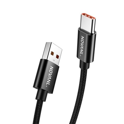 NOVANL SpeedCharge Pro USB A to USB-C Cable 18W (1.5M) Black