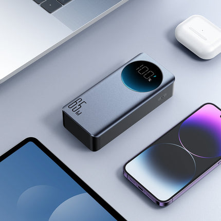 Joyroom JR-PBF05 Pro 30000mAh 65W Powerbank met digitaal display, 2x USB-C en 1x USB-A - Zwart