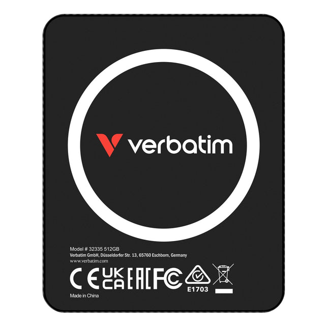 Verbatim SnapBack Ultra Slim SSD 1TB Zwart Externe Solid-State Drive, USB 3.2 Gen 2x2 (20 Gbit/s)