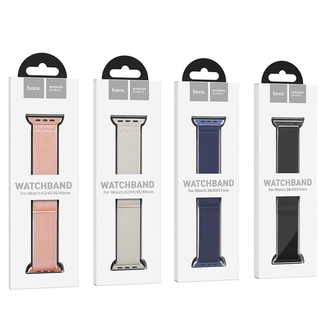 Hoco Premium Nylon Watch Strap - iWatch 42/44/45/49mm - Roze