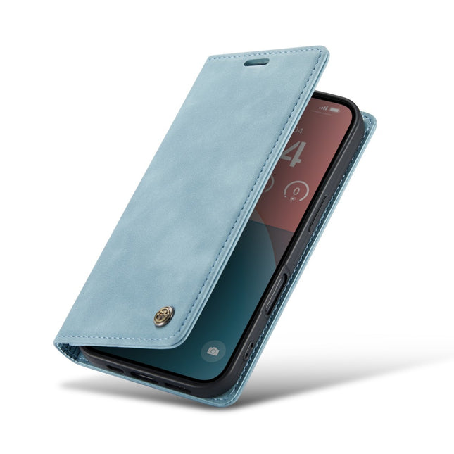 iPhone 17 Air - CaseMania Slim Bookcase - Turquoise hoesje