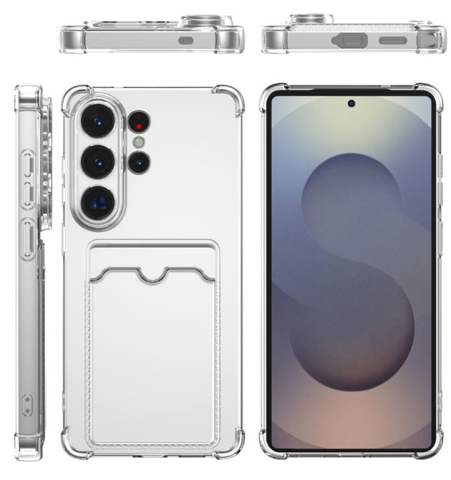 Samsung A27 - Flexibel Transparant Bumper Case With Cards