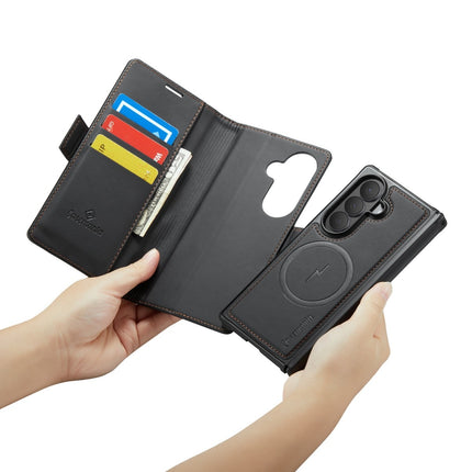 Samsung Z Fold 8 Ultra - 2-in-1 Casemania Luxe Magsafe Wallet Case - Zwart