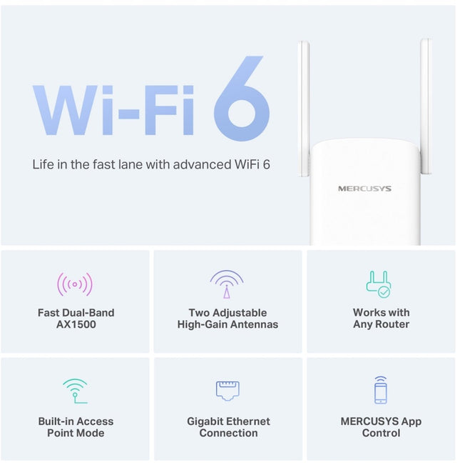 MERCUSYS Wi-Fi 6 Repeater (ME60X)