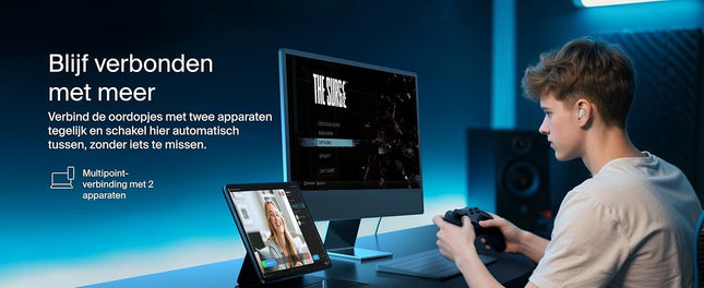 Belkin SoundForm Anywhere draadloze oordopjes, lichtgewicht oordopjes voor zijslapers, comfortabel en met lange gebruiksduur, Bluetooth 6.0, 26 uur batterijduur, IPX4, draadloze oordopjes voor slapen, sporten en meer - Beige
