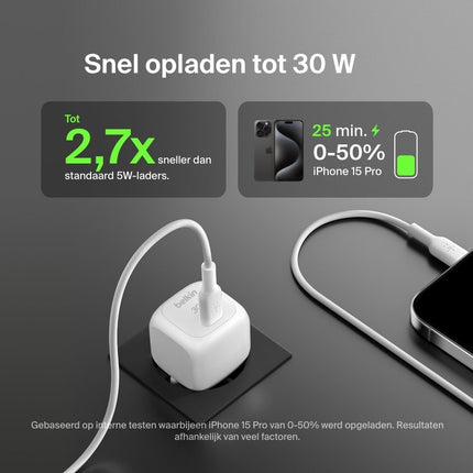 BELKIN Charger Sector USB-C 30W + USB-C Cable